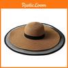 Chic Retro Large Brim Fisherman Hat For Women Sun Protection Breathable Cap