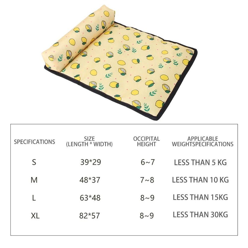 Portable Pet Cat Cooling Mat Waterproof Dog Crate Sleep Bed Ice Silk Dogs Mat Pad  Home