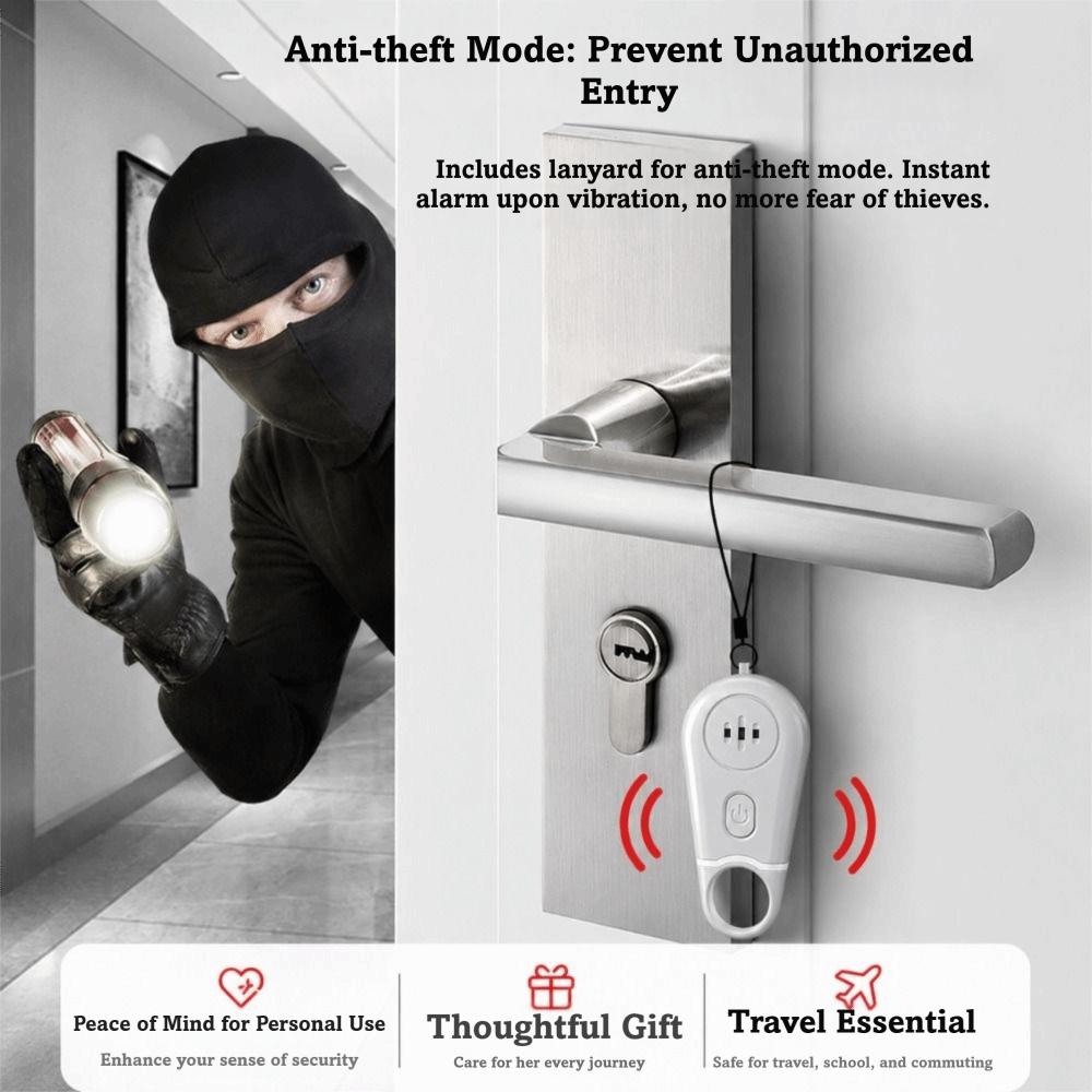 Portable Personal Safety Alarm Loud Siren Emergency Alarm Elderly Keychain Alarm Outdoor Use