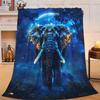 Elefantendecke Waldmond Dekor Überwurf Super Warm Weicher Flanell