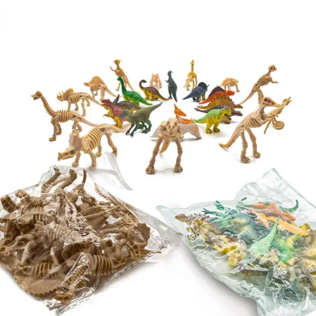 1 sacchetto di Giocattolo Modello Dinosauro Giurassico Scheletro di Dinosauro Tyrannosaurus Rex Pachycephalus Giocattolo per Bambini Regali di Natale per Ragazzi