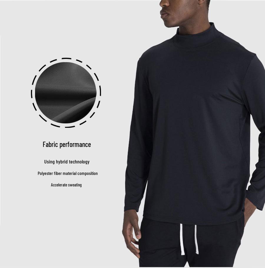 Men's Winter Sports Quick-Dry Training Suit: Football, Basketball & Running Long-Sleeve Top.