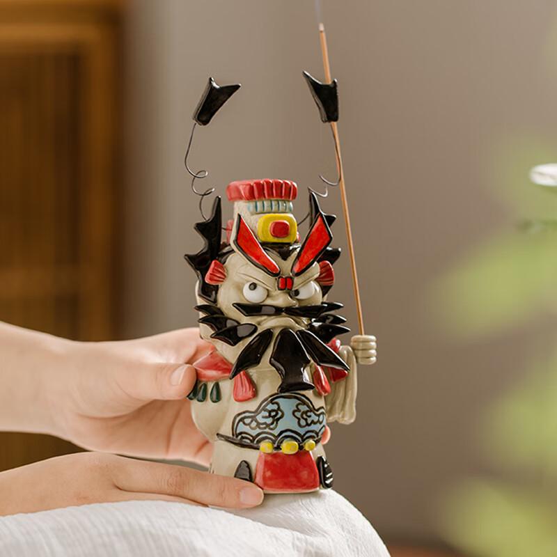 

Чжун Куй Керамический Чайный Питомец и Подставка для Благовоний