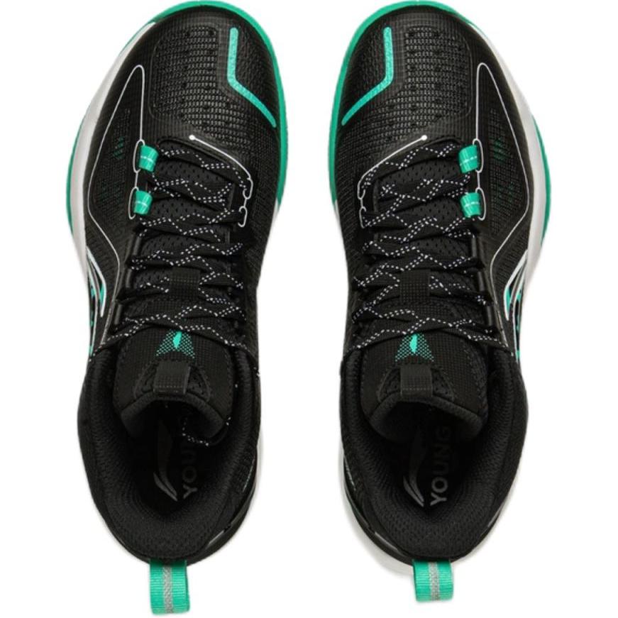 Li Ning Kids Basketball Long Fist Comfortable Soft Non-Slip Shock Absorbing Wear-Resistant Rebound Low-Top Kids Basketball Shoes YKBV018-3