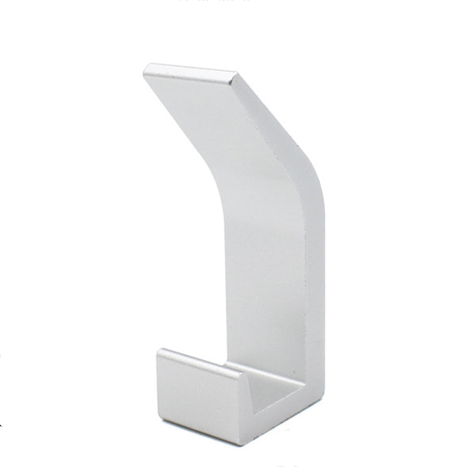 

90 Degrees Folding Clothes Hook Aluminum Alloy Punch-free Wall Hook Hanging Storage Device For Bag Hat Nails Available Doublebreasted срібний
