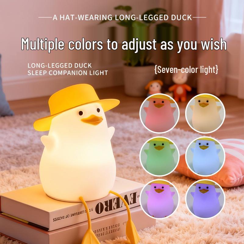 Rechargeable Axolotl Night Light with Timer – Touch-Control Bedside Lamp, Creative Gift