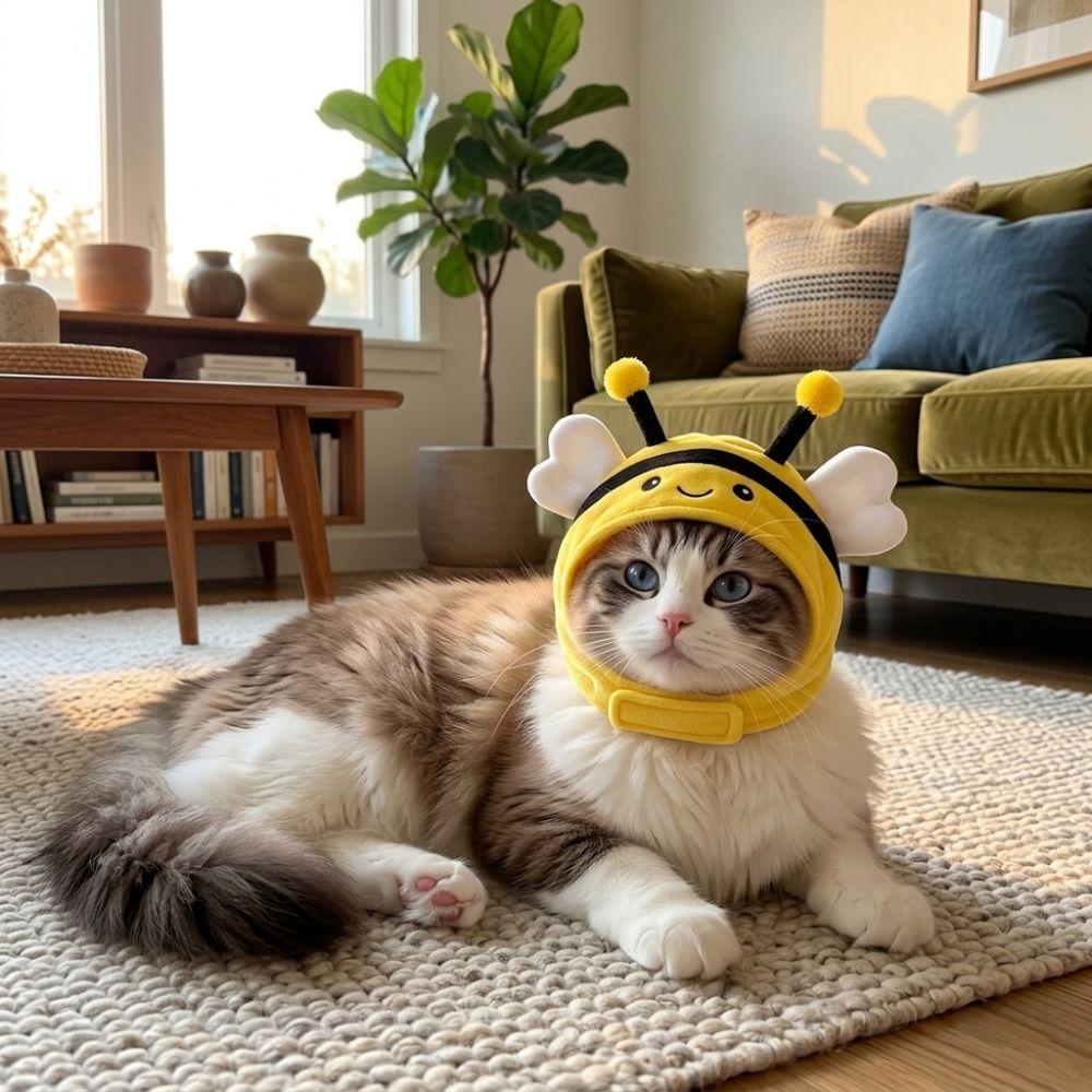 Adjustable Cute Whale Pet Hood Soft Plush Kitten Cosplay Headgear Photo Props