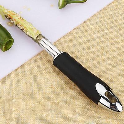 Stainless Steel Kitchen Corer Vegetables Fruits Corers Cherries Pear Jujube Core Removal Helper with Serrated Edge