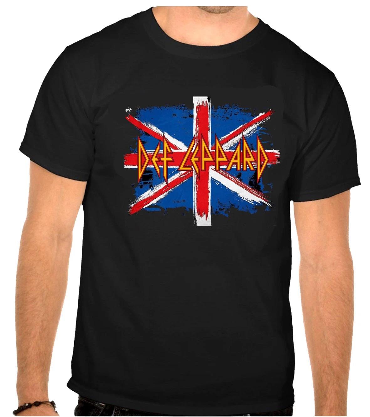 Def Leppard Rock Music Logo Black T-Shirt -1396 XXXL