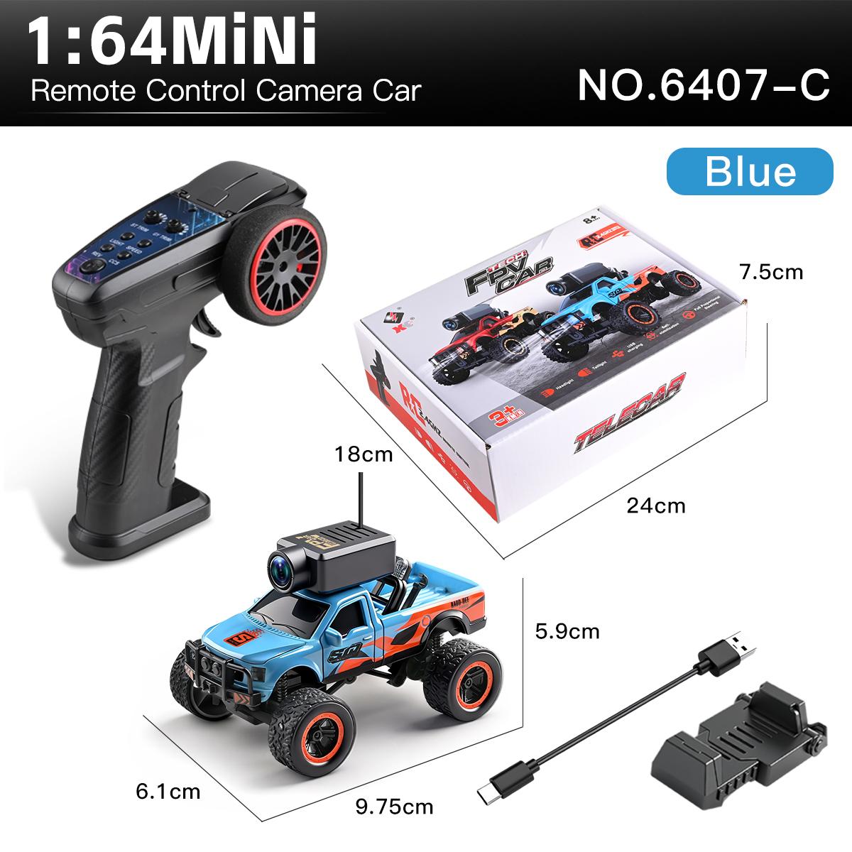 

WLtoys 6407 1:64 Scale Mini RC Car Toy Model with Remote Control And WiFi APP Desktop Remote Camera Control RC Cars