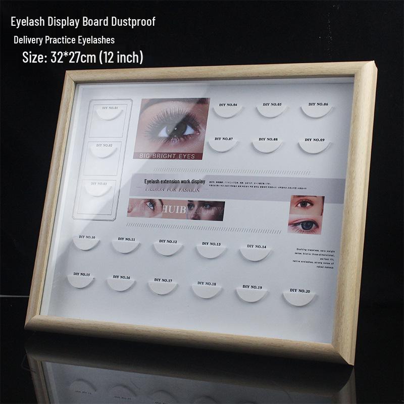 Eyelash Palette and Display Case - Dustproof Acrylic Showcase for Grafted Eyelashes