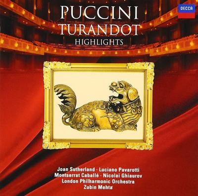 CD MEHTA ZUBIN SUTHERLAND JOAN P  Puccini Turandot Highlights UCCD3558  2006 Japan Classical Used