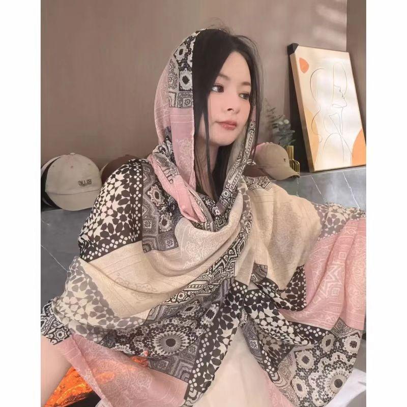 Ethnic Style Scarf for Women Sunscreen Scarf Beach Scarf, Beach Scarf New Style Scarf