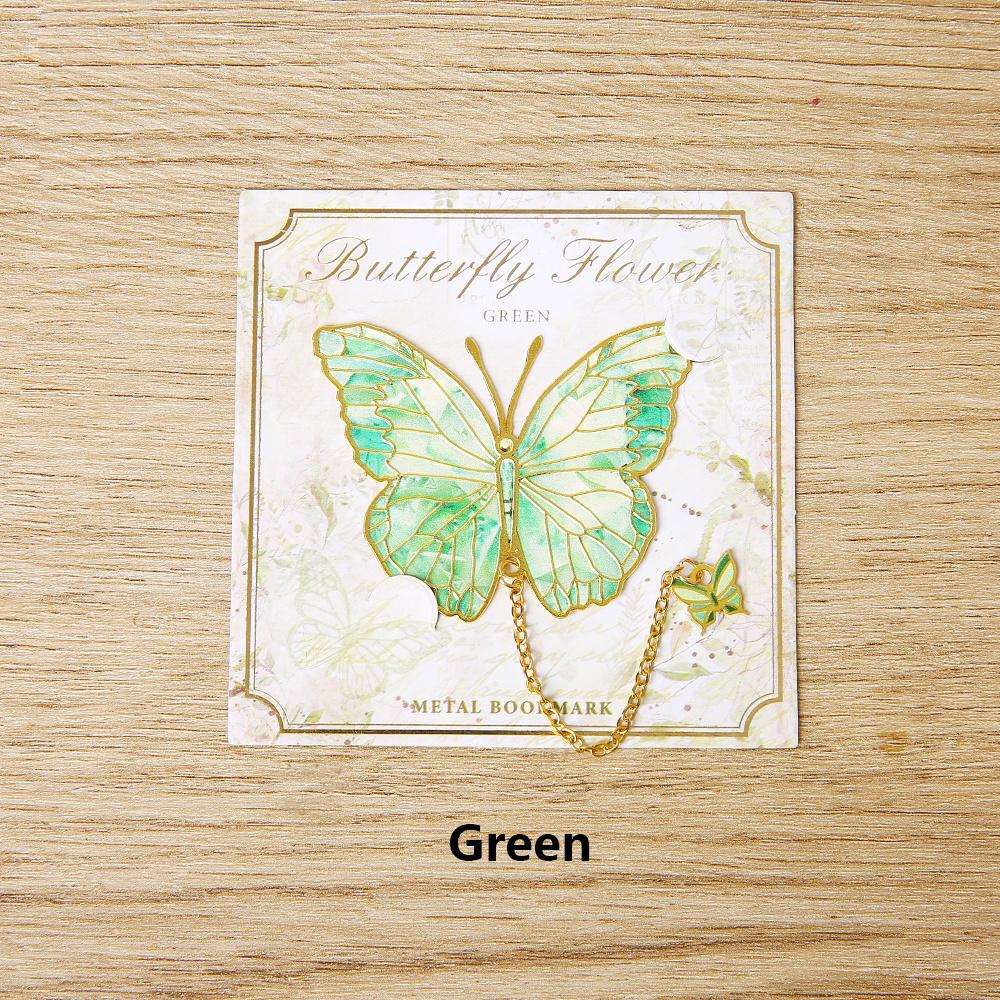 

1 шт. Милая бабочка металлическая закладка красочная бронзовая закладка с цепочкой подарки для любителей книг читателей писателей друзей взрослых