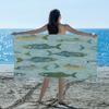 Cats Corgis Dogs Beach Sunglasses Beach Towel, Cute Pets Oversized Quick Dry, Sand Free Lightweight Travel Pool Mat