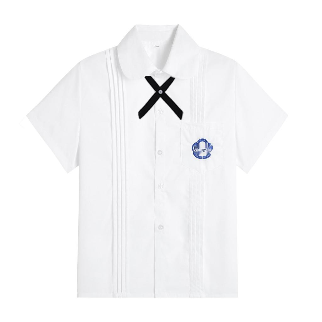 Taiwan High School Uniform Set: Women's JK Short-Sleeve & Long-Sleeve Plus Size Academy Style Graduation Outfit
