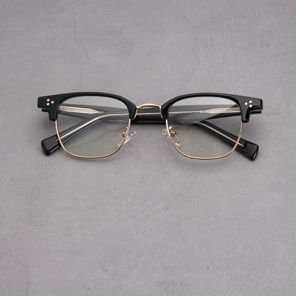 1 Pack Square Glasses Men's Retro Anti-Blue Light Computer Glasses Reading and Gaming Glasses Travel Fashion Women's Glasses