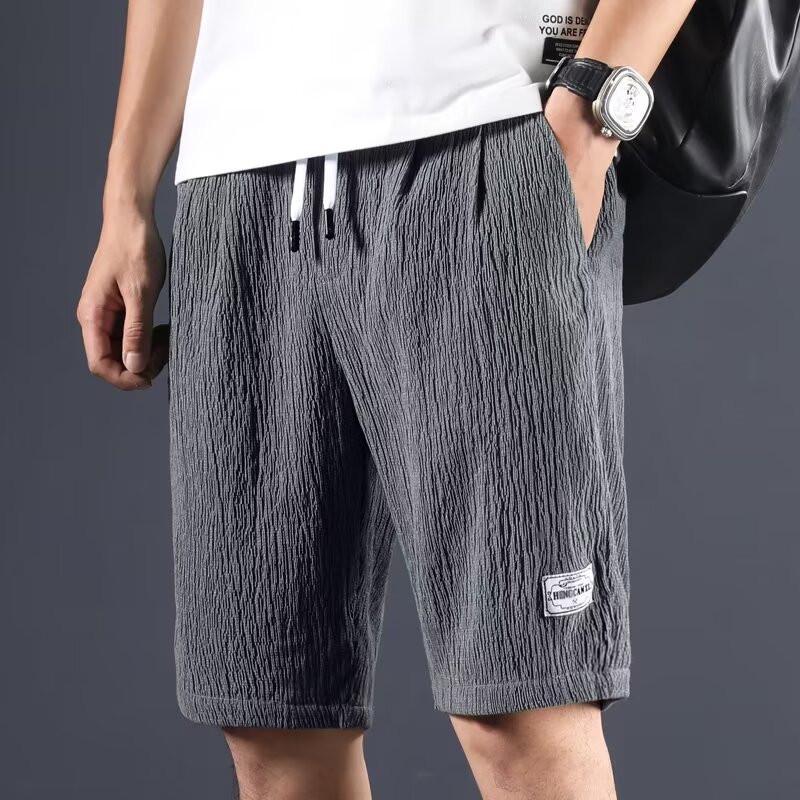 Herren Bermuda-Shorts Schnelltrocknend - Leichter Blasen-Gaze, Lässiger Strand- & Sportstil
