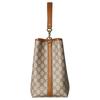 GUCCI GG Emblem GG Monogram Coated Fabric Shoulder Bag, Crossbody Bag, Handbag Small Women's Beige & Dark Brown 815103-FAD6L-9758