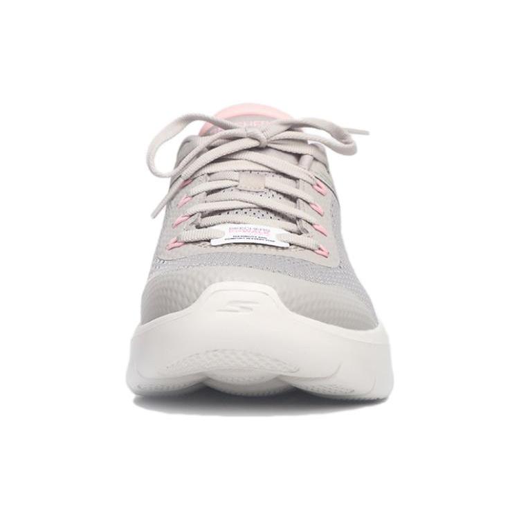 Skechers Go Walk Flex Abrasion Resistant Low Top Walking Shoes Women's Gray 124817-TPPK