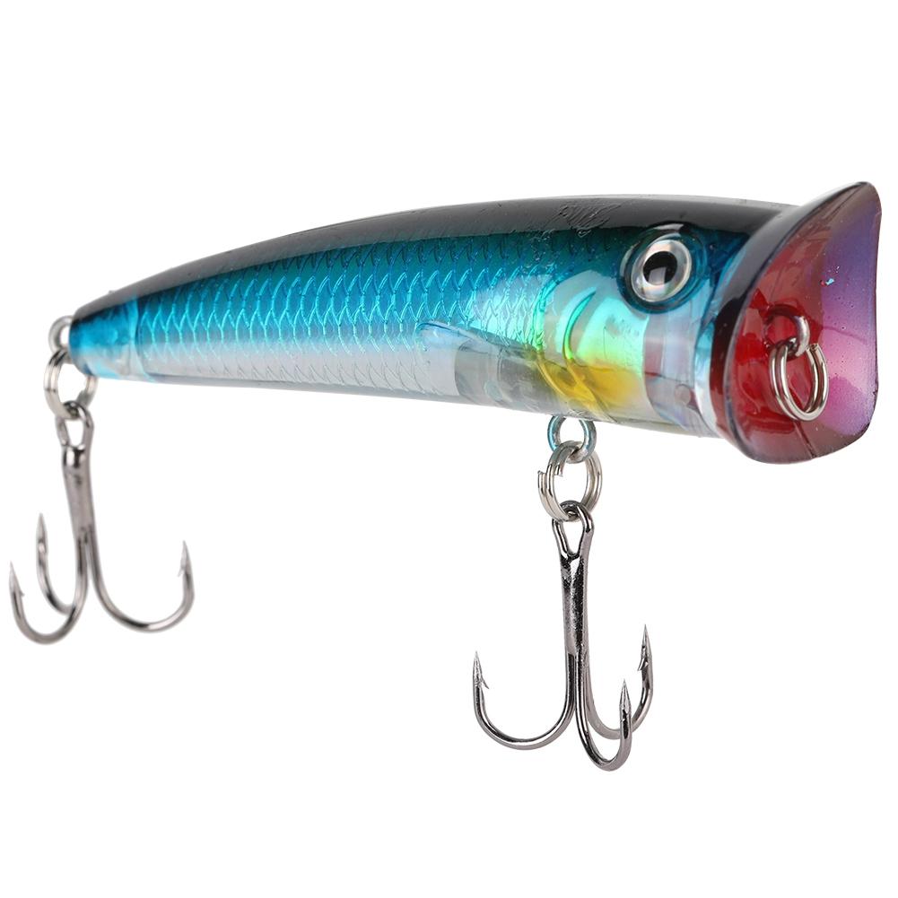 Artificial 7cm Plastic Fishing Hard Bait Floating Popper Fish Like Fishing Lures Accessory(5#)