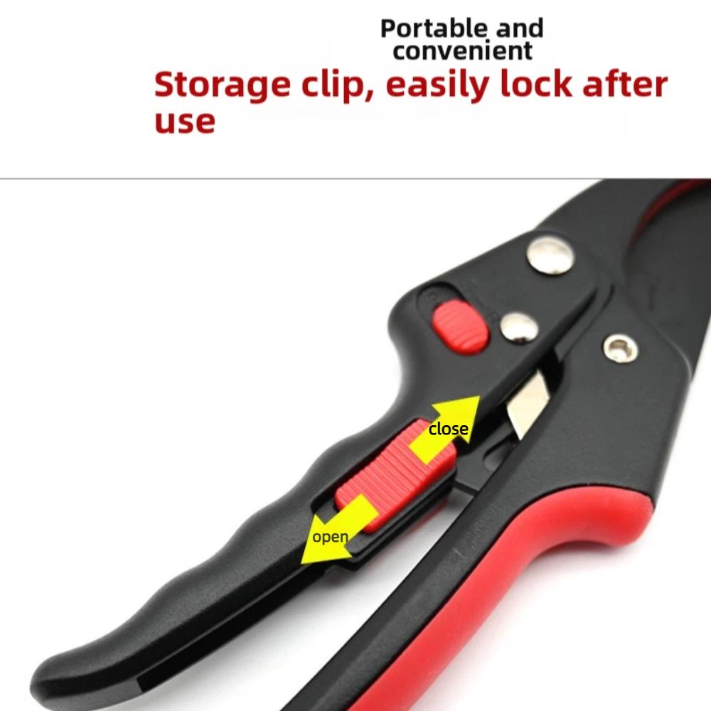 SK-5 Steel Garden Clippers Ergonomic Designed Adjustable Pruning Shears Effortless Cutting Fruit Harvesting Shears Garden Use