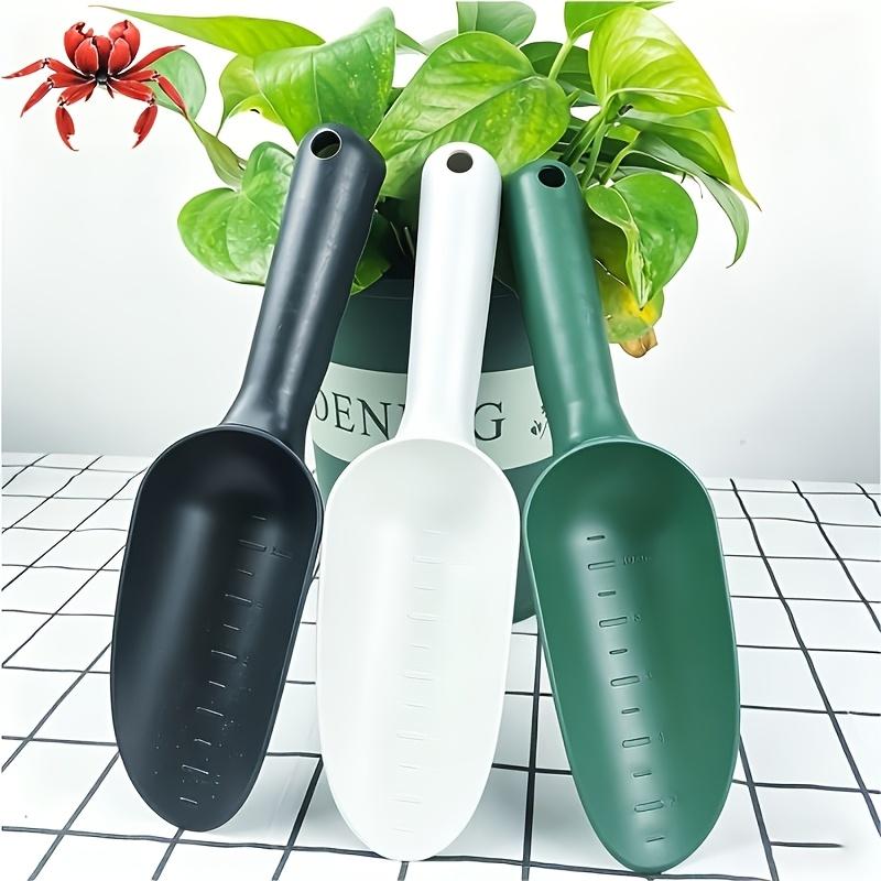 1 Pc Plastic Garden Shovel with Scale Markings, Handheld Soil Scoop for Loosening Soil, Digging, Planting Flowers and Vegetables