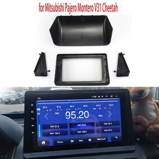 9Inch 2 Din Car Radio Fascia Frame for Mitsubishi Pajero Montero Cheetah Kingbox