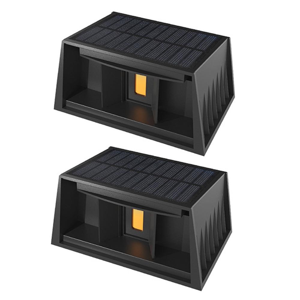 Automatic Lighting Solar Wall Lamp IP65 Waterproof Warm Light Outdoor Solar LED Light Energy Saving Wall-mounted