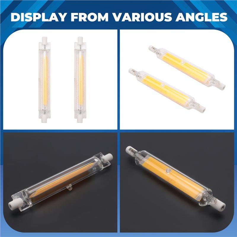 A84E-R7S LED 118Mm Dimmable Lamps Kit 20 W R7S LED Bulbs Replacement Kit For 200 W Halogen Bulbs, Warm White Pack Of 2