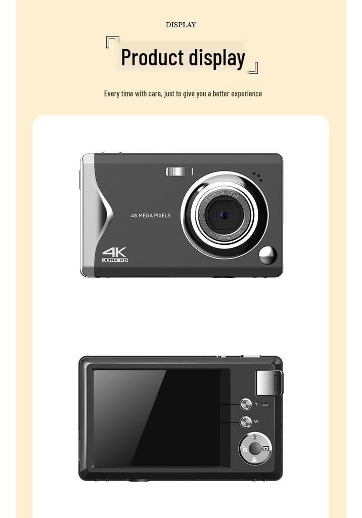 4K HD Lightweight Pocket Student CCD Camera