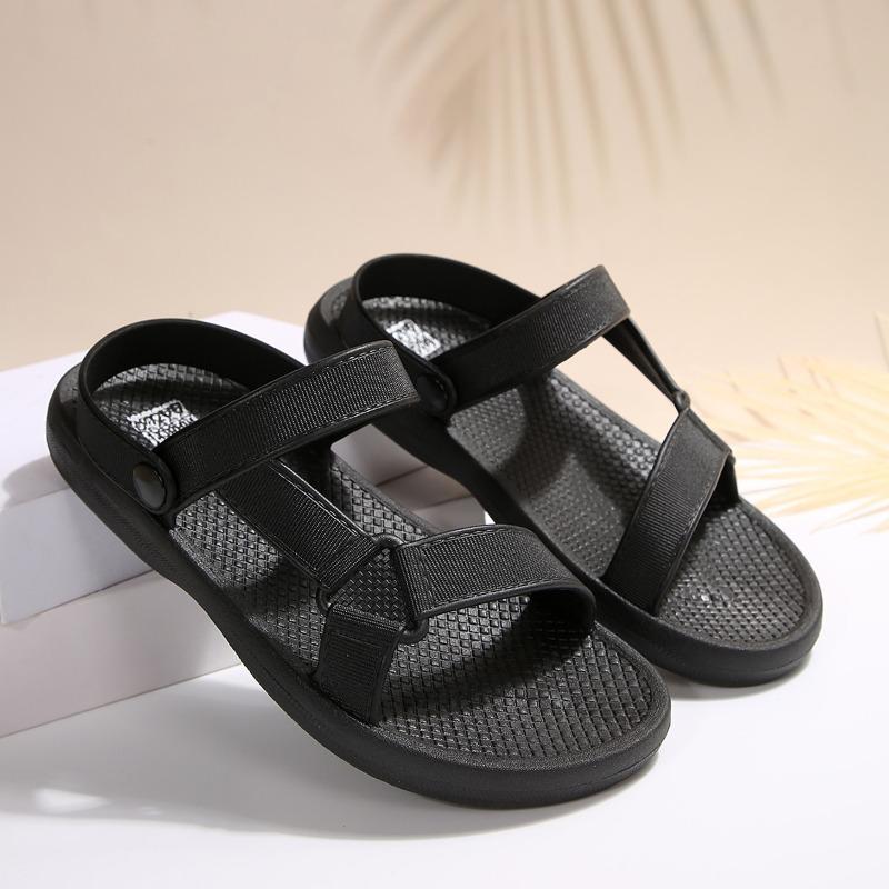 2026 Summer Flat Women's Shoes Comfortable Slip-on Beach Sandals Outdoor Lightweight Casual Slippers Plus Size Women Sandals