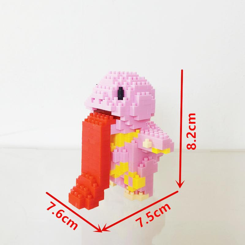 Anime Pokémon Building Blocks Assembly Anime Charizard Doll Blastoise Bulbasaur Gengar Bricks Figures Toy for Kid Gift
