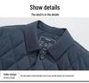 Men's Lightweight Cotton Jacket for Autumn/Winter - Mid-Aged Elderly Dad Lapel Style, Warm Business Casual Coat