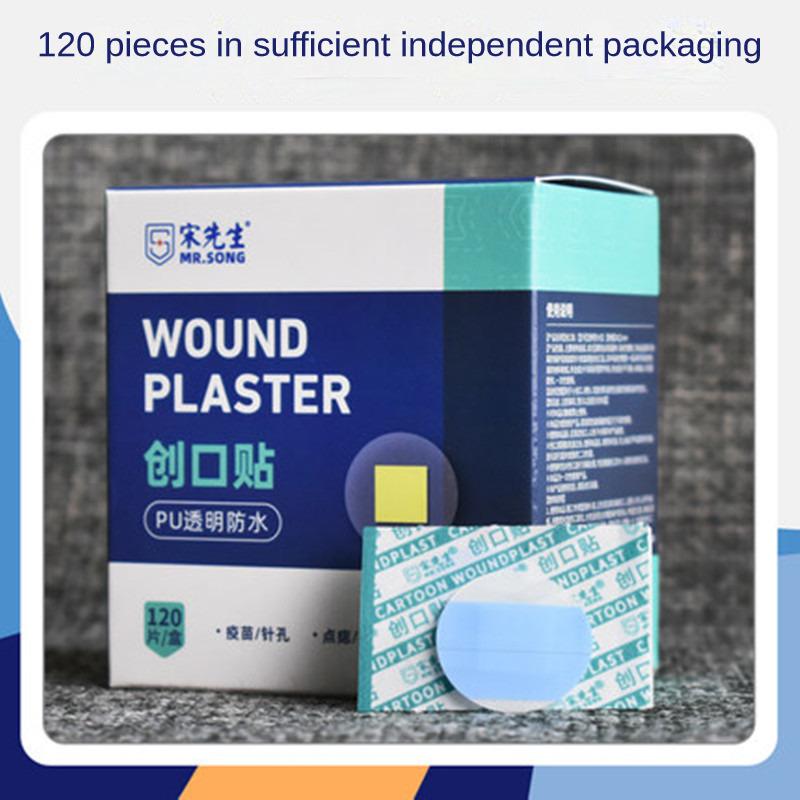 240 Stück Kinder Cartoon Runde Pflaster Kinder Spritze Injektionsöffnung Loch Pflaster Wundpflaster Wasserdichte Klebeverbände