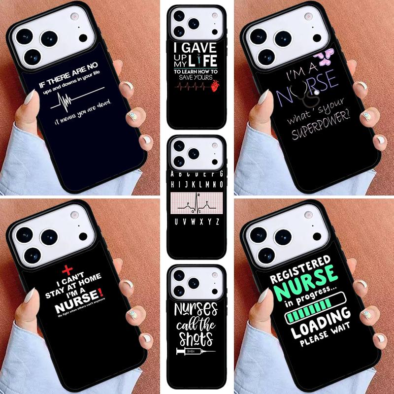 Medicine Keep Calm I'm Nurse Phone Case for iPhone 17ProMax 12 13 14 15 16e 17 Pro Max Plus Air Cover