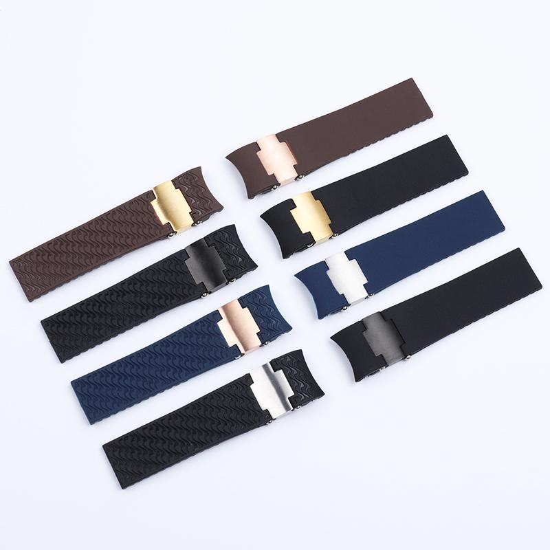 Top Quality Watchband 22mm For DIVER and MARINE Waterproof Silicone Rubber Watchband Watch Band Belt Fit For Ulysse Nardin Strap