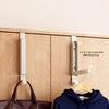 Over The Door Hanger Metal Folding Clothes Drying Rack for Laundry Bathroom Bedroom Dorm Space Saving Storage Hanger for Clothes Coats Towels