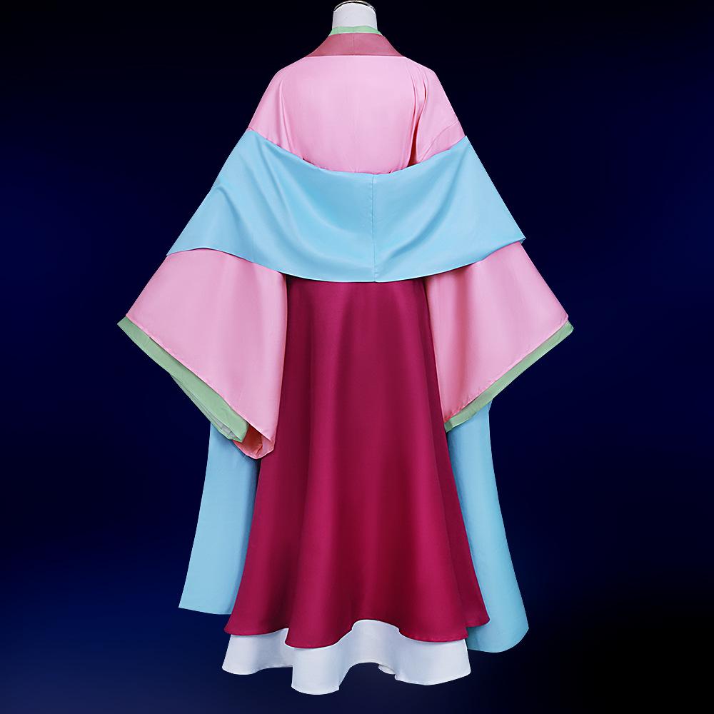 Ροζ Φόρεμα Αρχαίου Στυλ Αποθηκάριος Ημερολόγια Γυναικείο Κοστούμι Cosplay (Πλήρες σετ)