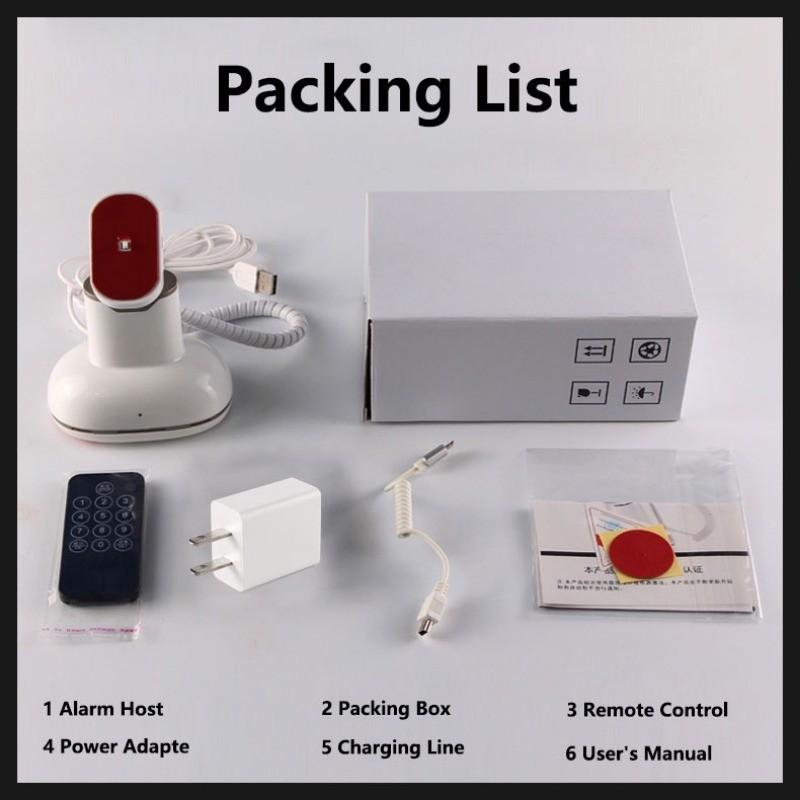 Alarm System Digital Store Anti-Theft Holder Burglar Alarm Universal Tablet/Phone Security Display Stand