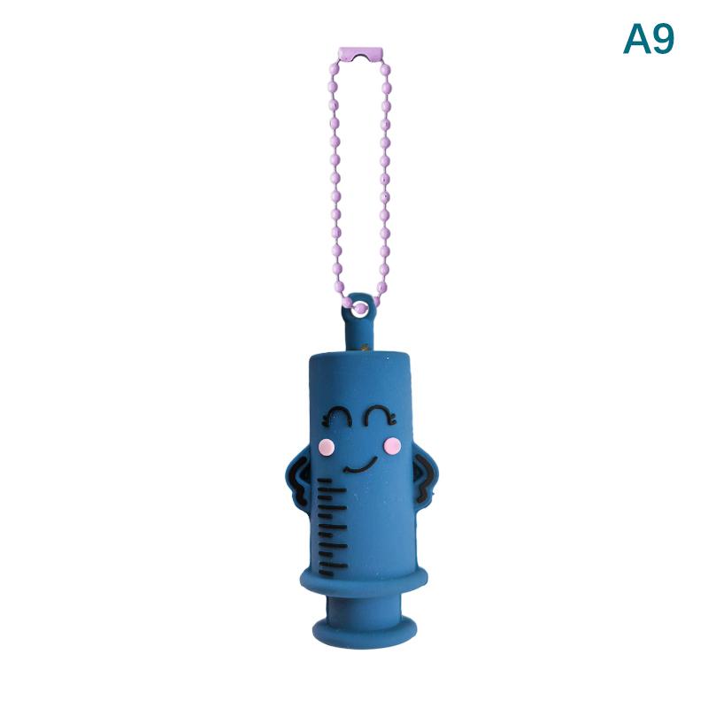 Ampoule Bottle Opener Keychain Syringe-Shaped Cutter Nurse Doctor Ampoule Bottle Opener Aid Medication Vial Breaker Tool