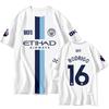 Manchester City ''-2027 Tricou Acasă/Deplasare Bărbați cu Mânecă Scurtă cu Uscare Rapidă Tricou Fotbal Croială Largă Respirabil Tricou de Performanță