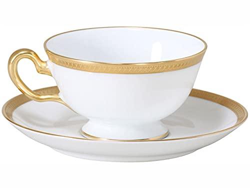 Okura Pottery, Single-Leaf Gold Finish Cup & Saucer, Coffee/Tea, Made In Japan, 6C/1046