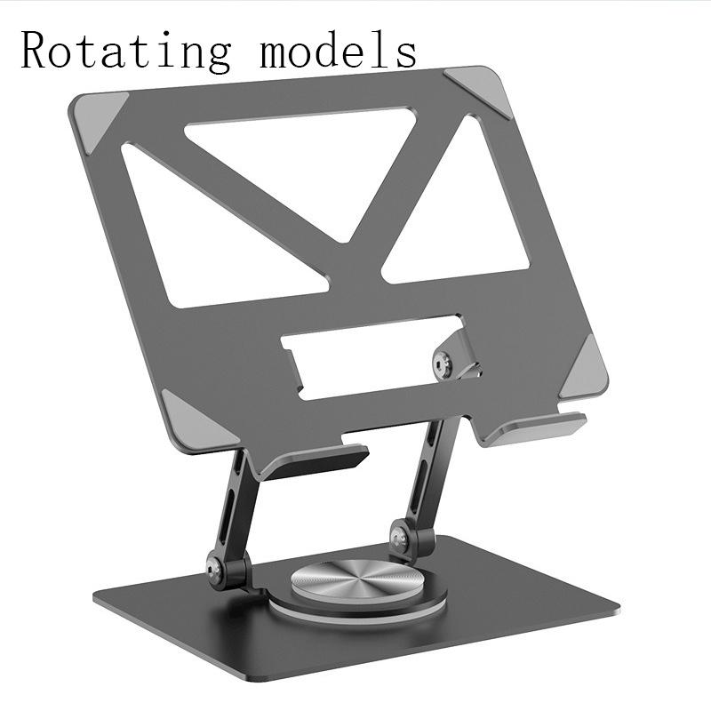 360° Rotating Tablet Steel Stand Desktop Heightening Folding Painting Suitable for Notebook Tablet Learning Machine Stand