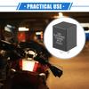 VekAuto Relay Electronic LED Flasher Relay Fix 5 Pin EP27 Turn Signal Flasher Universal Car Durable Plastic Black