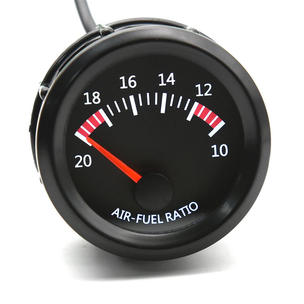 Car 52MM Air Fuel Ratio Gauge 12V Racing Air Fuel Meter Indicator with Narrow O2 Oxygen Sensor 0258006028 52MM Gauge Pod CUp