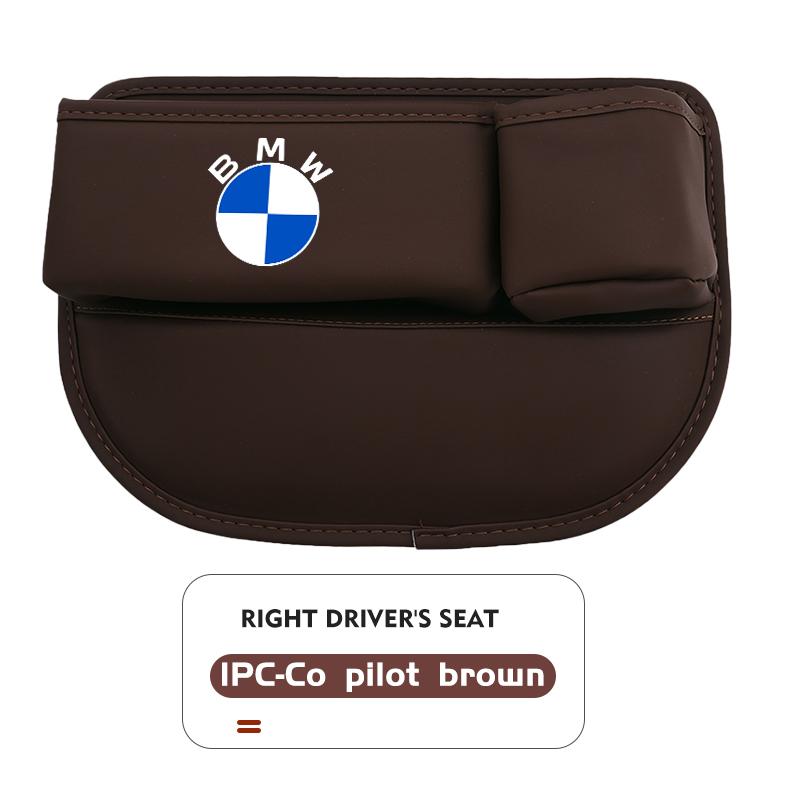 NYTB6 Leather Car Seat Gap Filler Storage Box Cup Holder Accessories For BMW M Performance E36 E46 E60 E90 E91 E92 E93 F30 F20