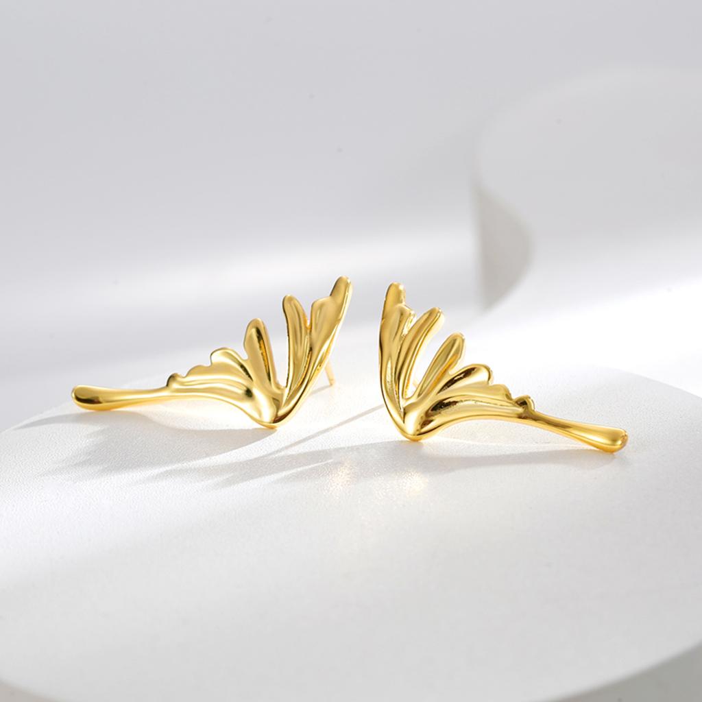 Angel Wings Personality Ins Wind Ear Literary Fan Elegant Earrings Wholesale