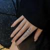 Women Ring Shiny Elegant Charming Dress Up All Match Snake Shape Rhinestone Ring