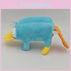 Blue Plush Platypus Toy Stand Upright Stuffed Animal Figure Decoration Accessory